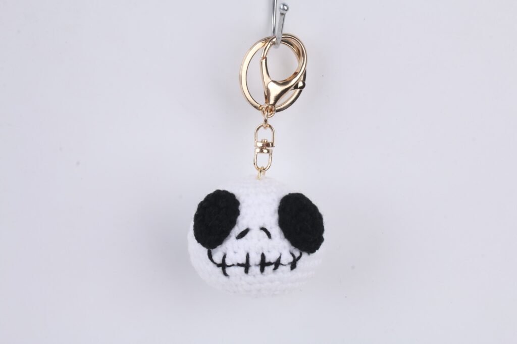 Crochet Black-Ear Animal Face Keychain