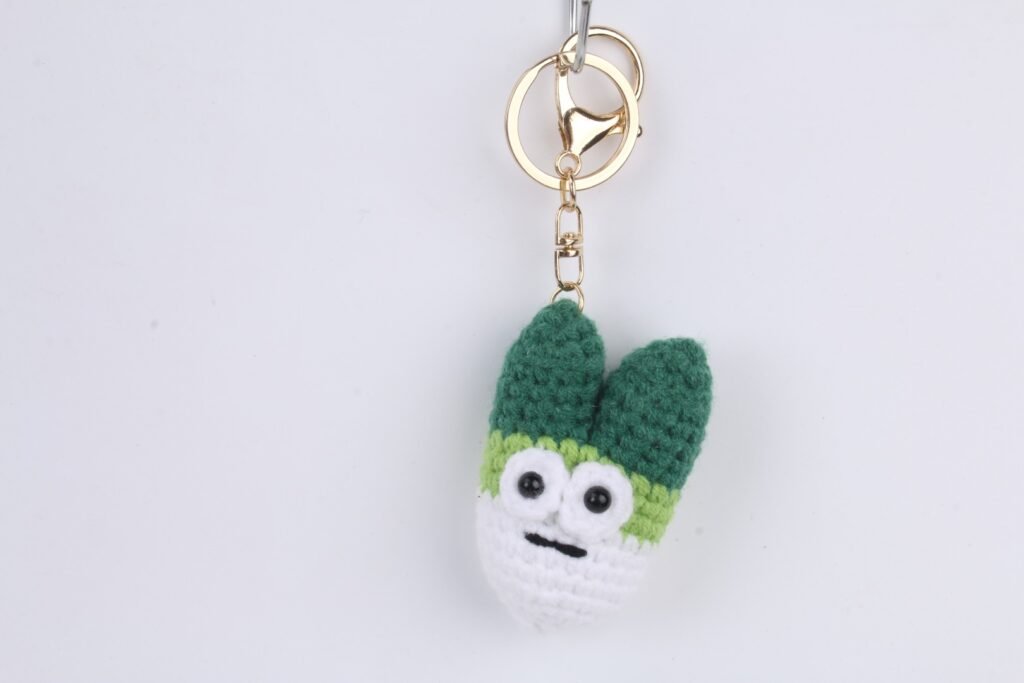 Crochet Green-Ear Animal Keychain